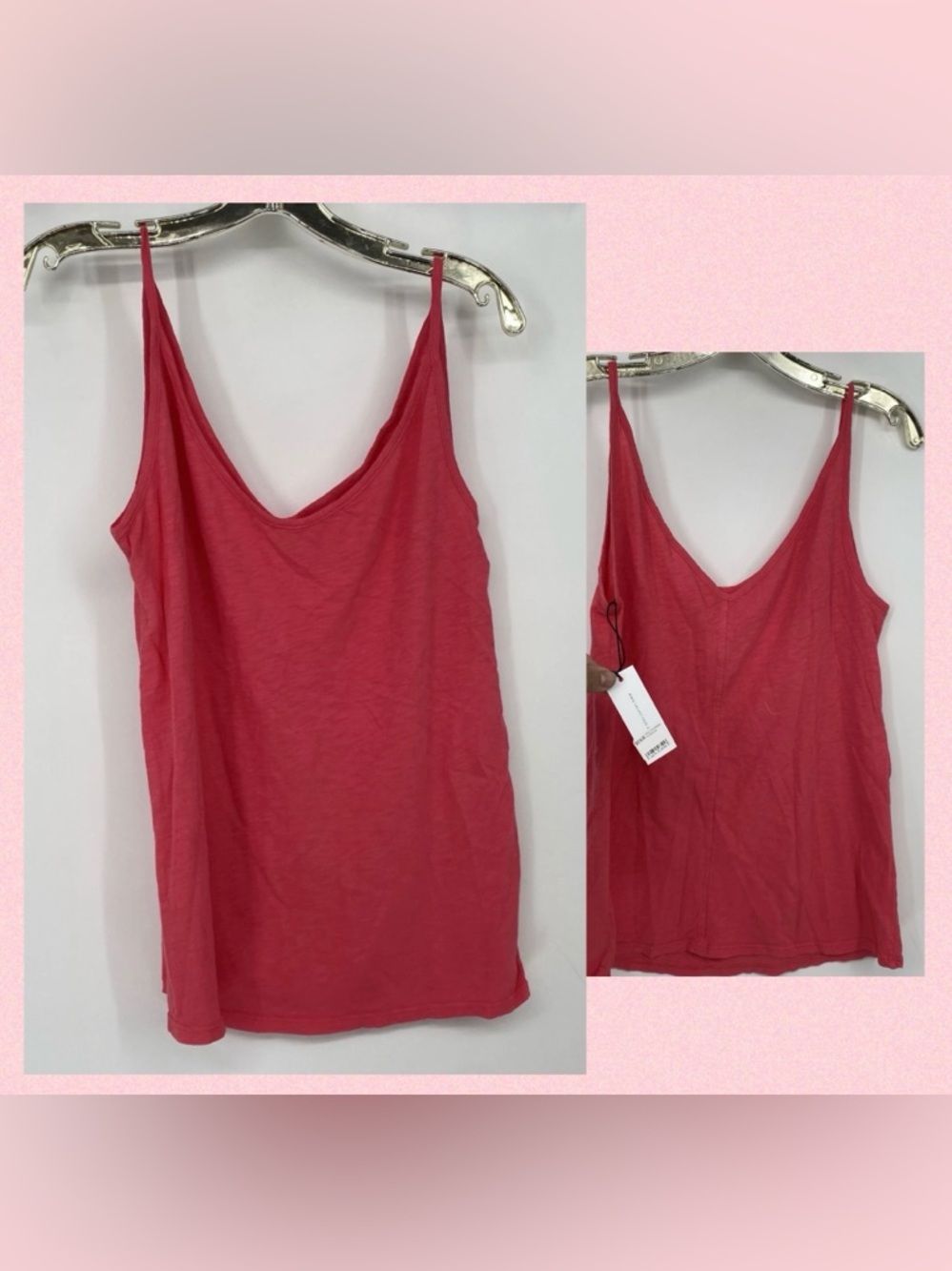 NWT Velvet by Graham & Spencer Vintage Slub Cami Top Medium